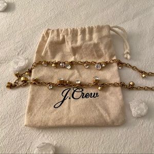 J. Crew Factory Gold Confetti Tassel Necklace